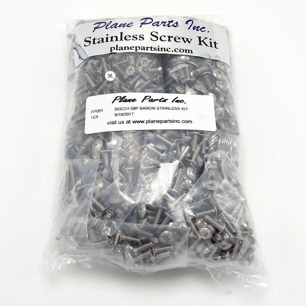 Beech 58P Baron Stainless Screw Kit/Airframe PP051