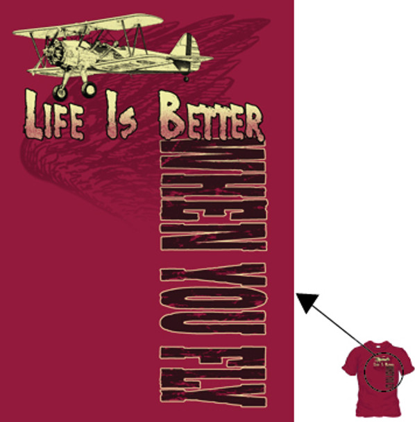 Life is Better When you Fly (Medium) 
TSB-LBM
SkySupplyUSA.com