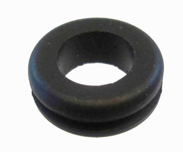 MS35489-41 Non-Metallic Grommet, 3/8 in Dia, 1 in Dia Groove, 1/8 in W, Black, Round MS35489-41