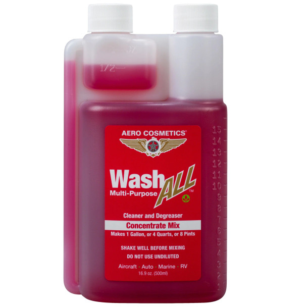 Aero Cosmetics Wash ALL Degreaser Concentrate 16 Fl. oz (Makes 1 Gallon)
787CG
SkySupplyUSA.com