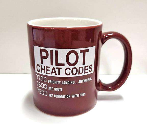 Coffee Mug - Pilot "Cheat Codes" MUG-CHEAT CODES
