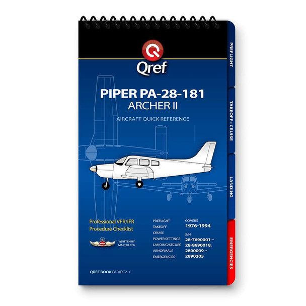 Qref Piper PA-28-181 Archer II Multi-Page Checklist PA-ARC2-1