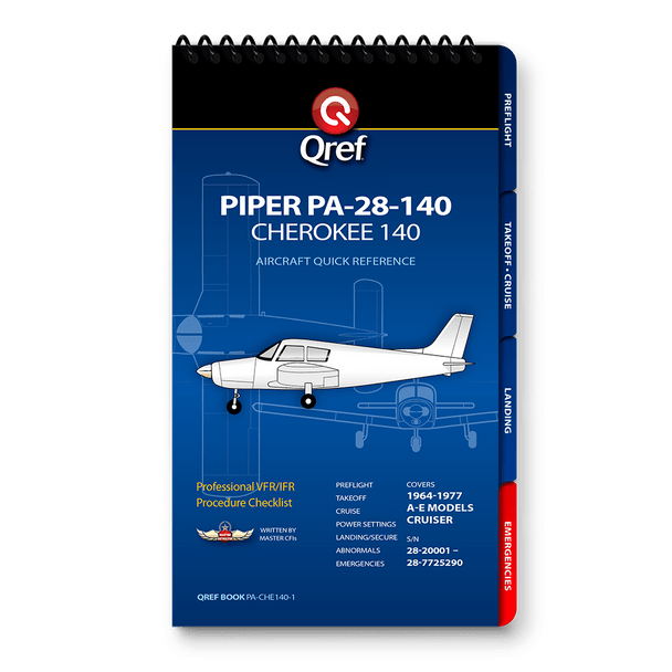 Qref Piper Cherokee 140 Multi-Page Checklist
PA-CHE140-1
SkySupplyUSA.com