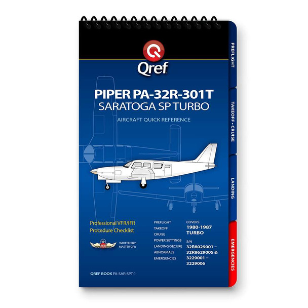 Qref Piper Saratoga SP Turbo Multi-Page Checklist PA-SAR-SPT-1