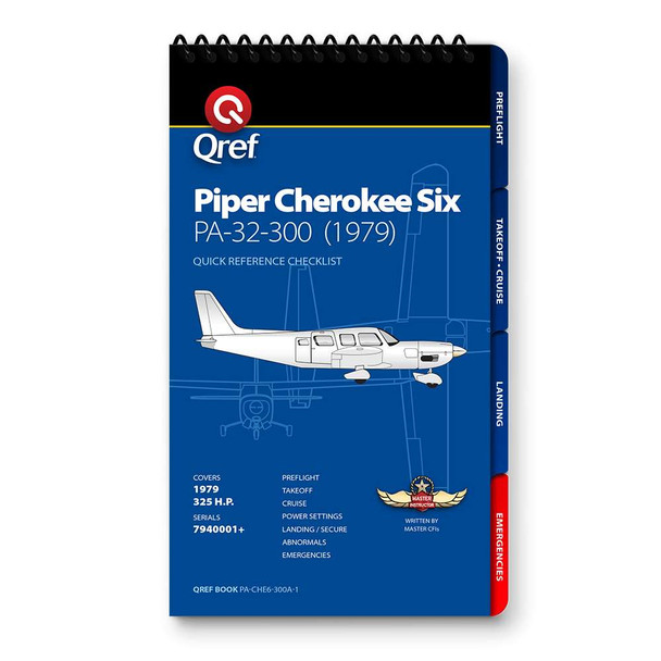 Qref Piper Cherokee Six 1979 325 HP Multi-Page Checklist PA-CHE6-300A-1