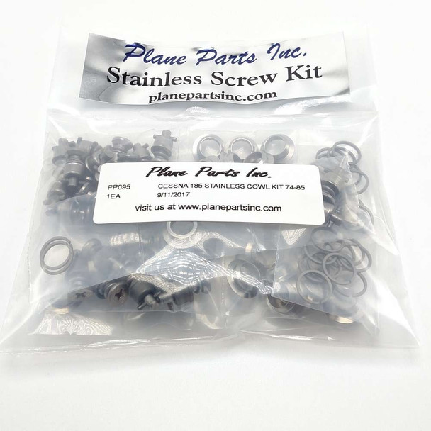 Cessna 185 Stainless Cowl Kit for 1974 thru 1985 models PP095