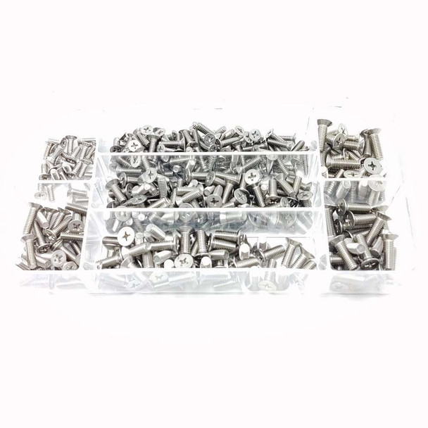 MS24693 Stainless 100 Degree Countersunk Machine Screw Assortment PP1014