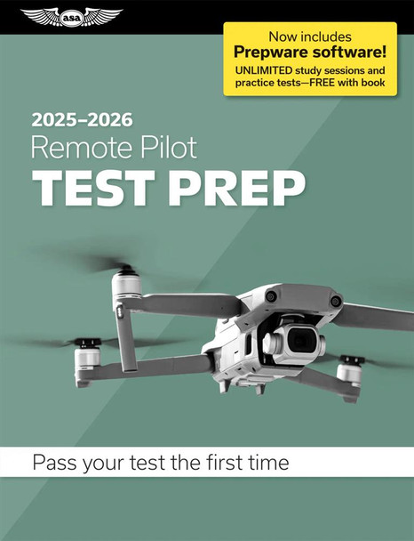 ASA 2025-2026 Remote Pilot Test Prep w/ Prepware ASA-TP-UAS-25/26
