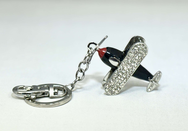 Crystal Airplane Keychain planekc