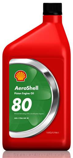 Aeroshell 80 Straight Grade Engine Oil (Quart) Aeroshell80quart
