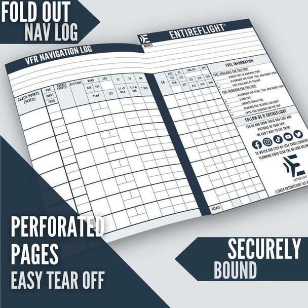 EntireFlight Cross-Country Planning Flight Pad (3 pack) EF-FP-CC