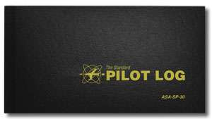 ASA Standard Pilot Log - Black: ASA-SP-30