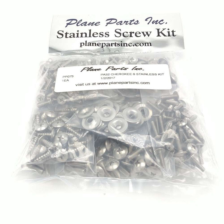 Piper PA32 Cherokee Six/Saratoga Stainless Screw Kit/Airframe