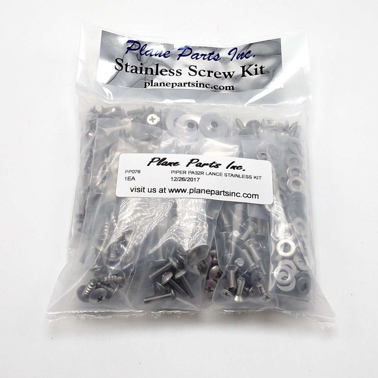 Piper PA32R Lance Stainless Screw Kit/Airframe