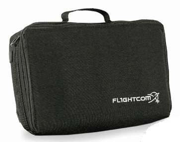 Flightcom Black Single Headset Bag
