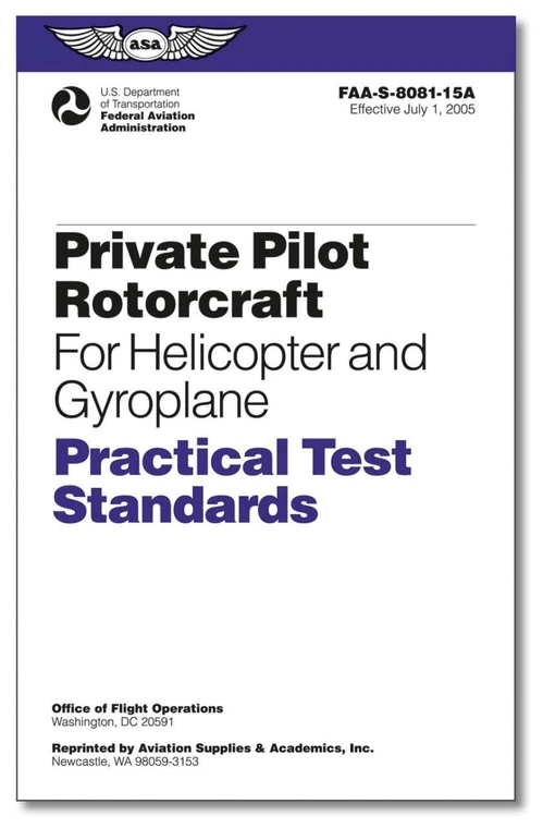 ASA Practical Test Standards: Private Pilot Rotorcraft (Helicopter and Gyroplane)