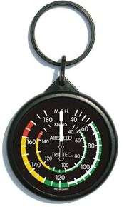 Keychain - Round Airspeed Indictor