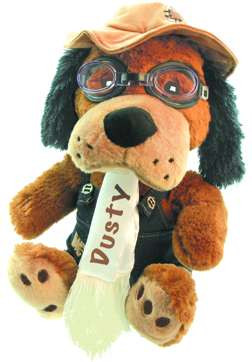 Born Dusty the Dog Pilot Stuffed Dog