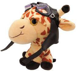 Giraffe plush aviator