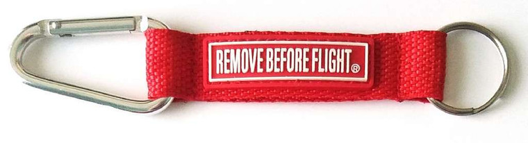Remove Before Flight w/ Carabine Keychain