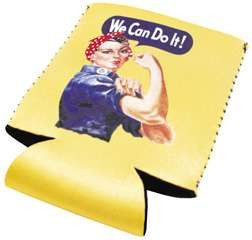 Rosie The Riveter Can Cooler