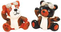 Dog and Bear Aviator Salt and Pepper