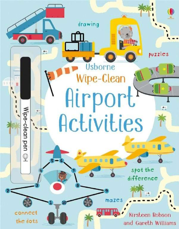 Usborne Airport Activity Book - Wipe Clean