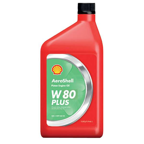 Aeroshell W80 Plus Single Grade Ashless Dispersant Engine Oil (6 Pack)