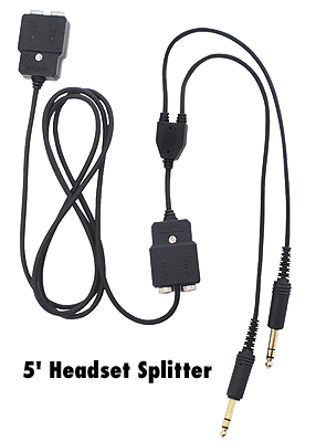 Avcomm 5' Headset Splitter