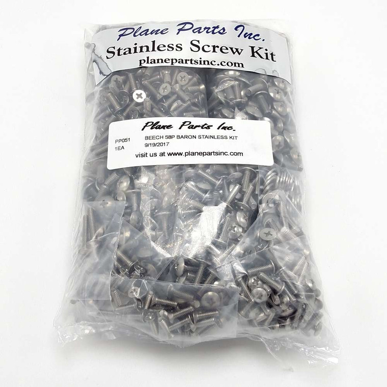 Beech 58P Baron Stainless Screw Kit/Airframe