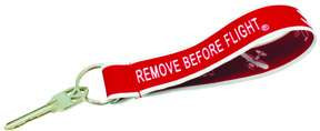 Remove Before Flight Wrist Key Chain