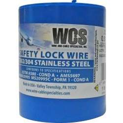WCS .025 Safety Wire - Stainless Steel - 1 Lb Spool