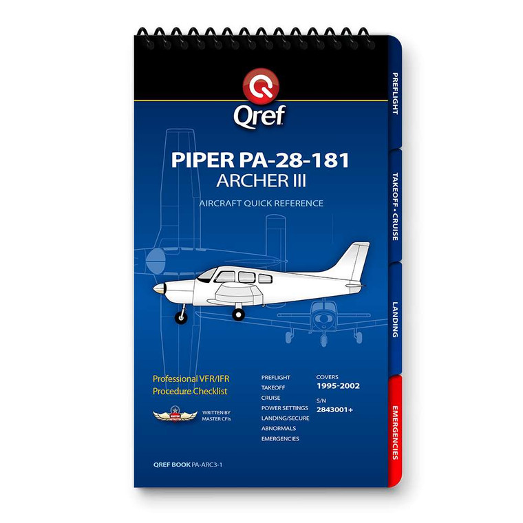 Qref Piper PA-28-181 Archer III Multi-Page Checklist