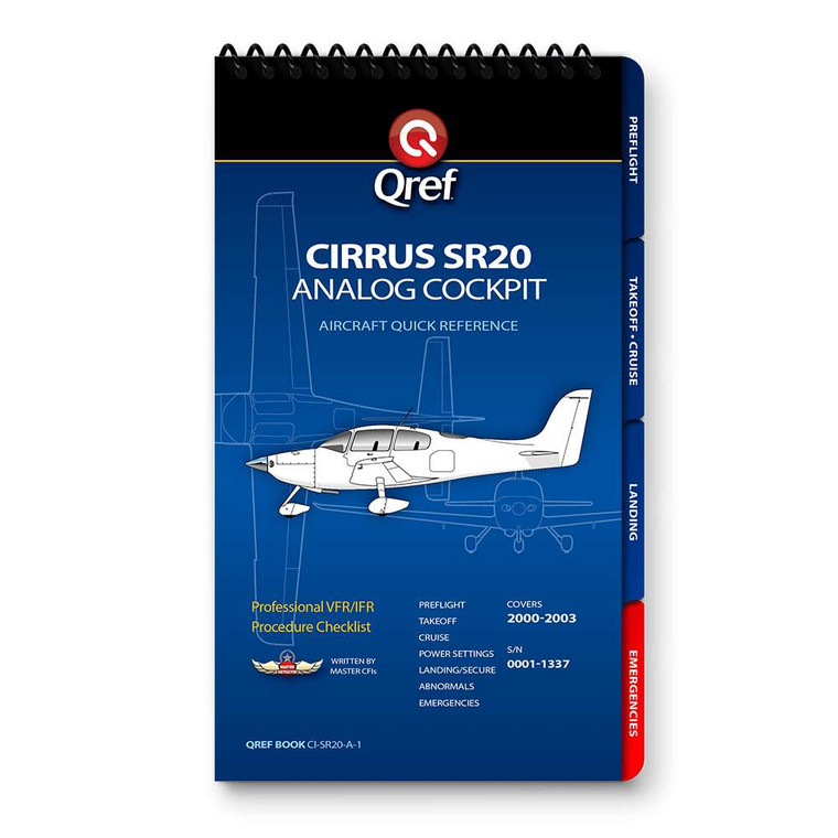 Qref Cirrus SR20 Analog Cockpit Multi-Page Checklist