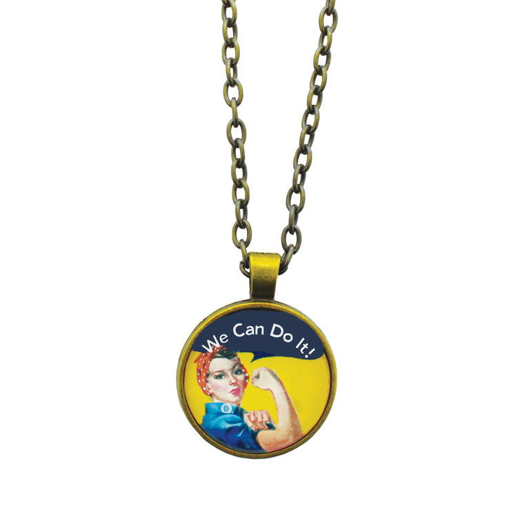 Rosie the Riveter necklace