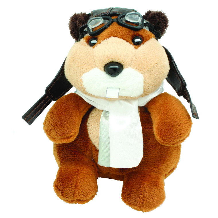Mini Aviator Beaver Plush
