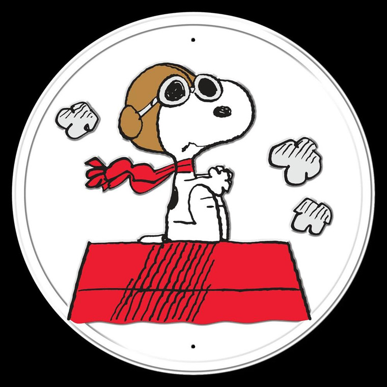 Snoopy Red Baron 11.5" Sign