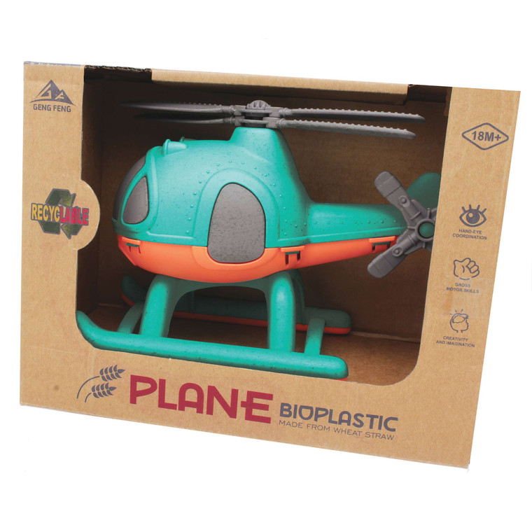 Boxed plastic helicopter