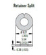 SOUTHCO 82-32-101-20 SPLIT RING RETAINER 82-32-101-20