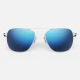 Randolph Aviator - Matte Chrome & Atlantic Blue AF254