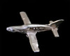 Silver Airplane Pin cyl-5-p