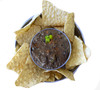 Spiced organic black bean flakes