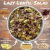 Backpacking No Cook Trail Salad Lazy Lentil Salad