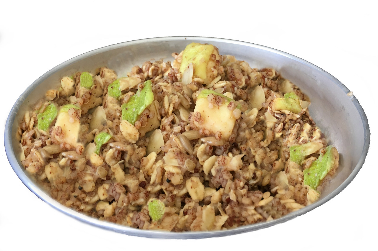 Apple Quinoa Oatmeal by Outdoor Herbivore — freeze-dried backpacking meal