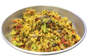 Sunrise Tofu Scramble vegan backpacking breakfast by Outdoor Herbivore