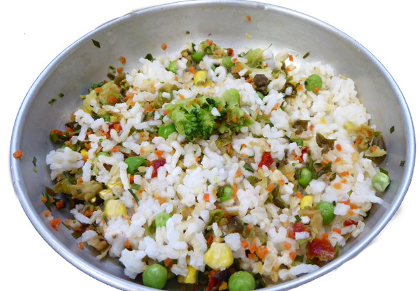 Rice with Asian vegetable mix