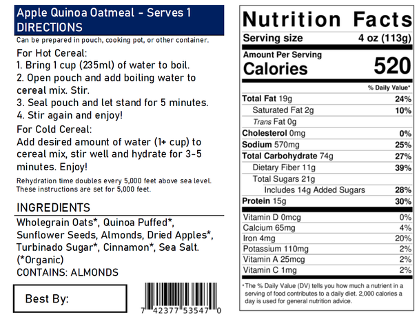 Apple Quinoa Preparation