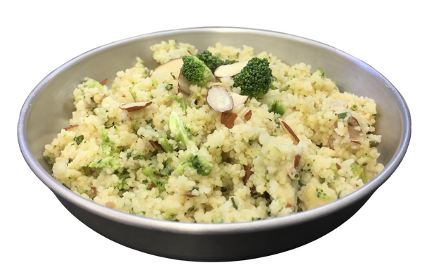 Cheesy Sierra Couscous by Outdoor Herbivore