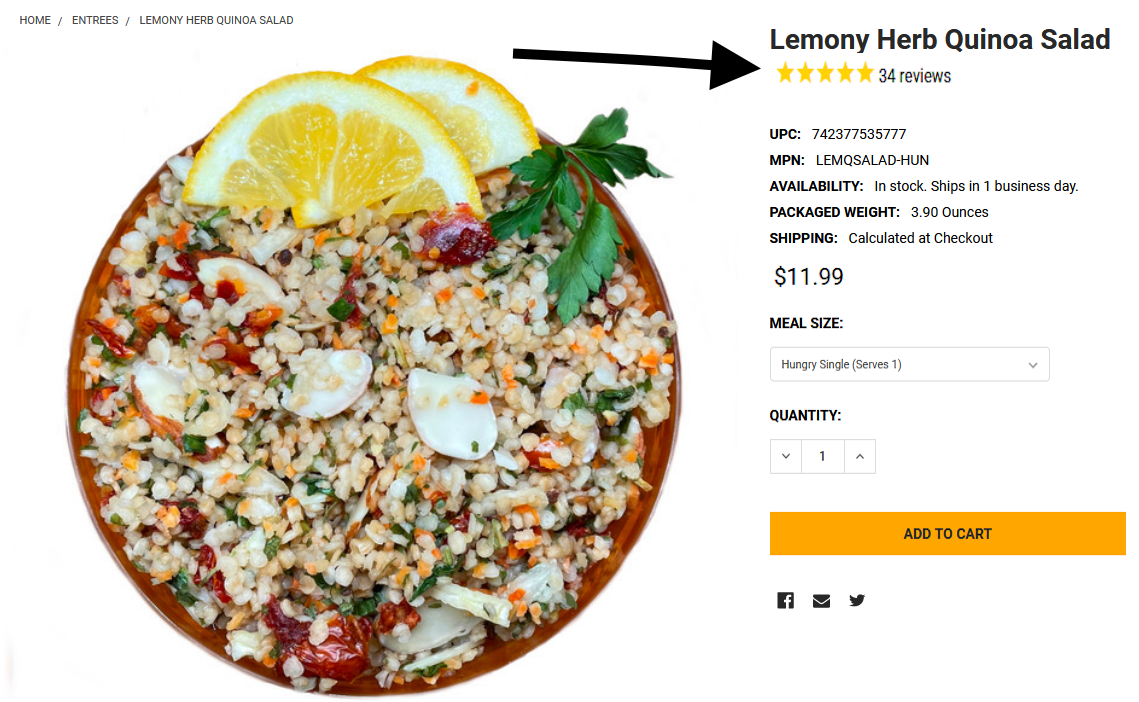 Outdoor Herbivore Product Review - Lemony Herb Quinoa Salad