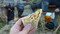 Backpacking Breakfast Burrito! Made with Dehydrated Eggs and Veggies